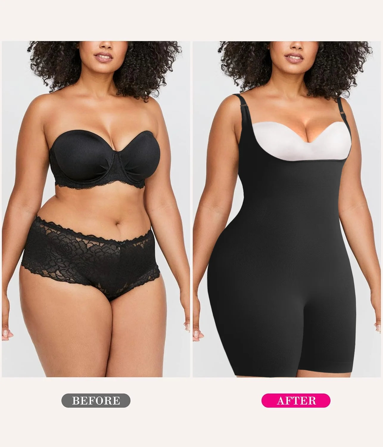 plus Size Shapewear Bodysuit for Women Tummy Control Compression Body Shaper Waist Trainer Girdle