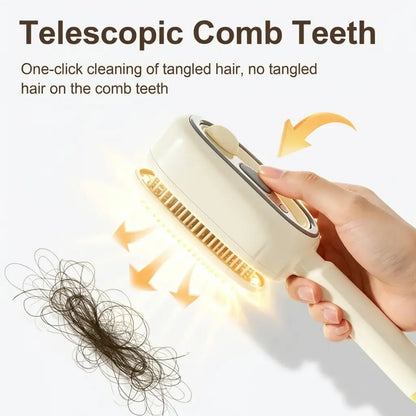 Electric Spray Air Cushion Massage Comb – Self-Cleaning, Anti-Tangle, Anti-Static, Volumizing Hair Brush with Essential Oil Mist Aromatherapy for Hair Care