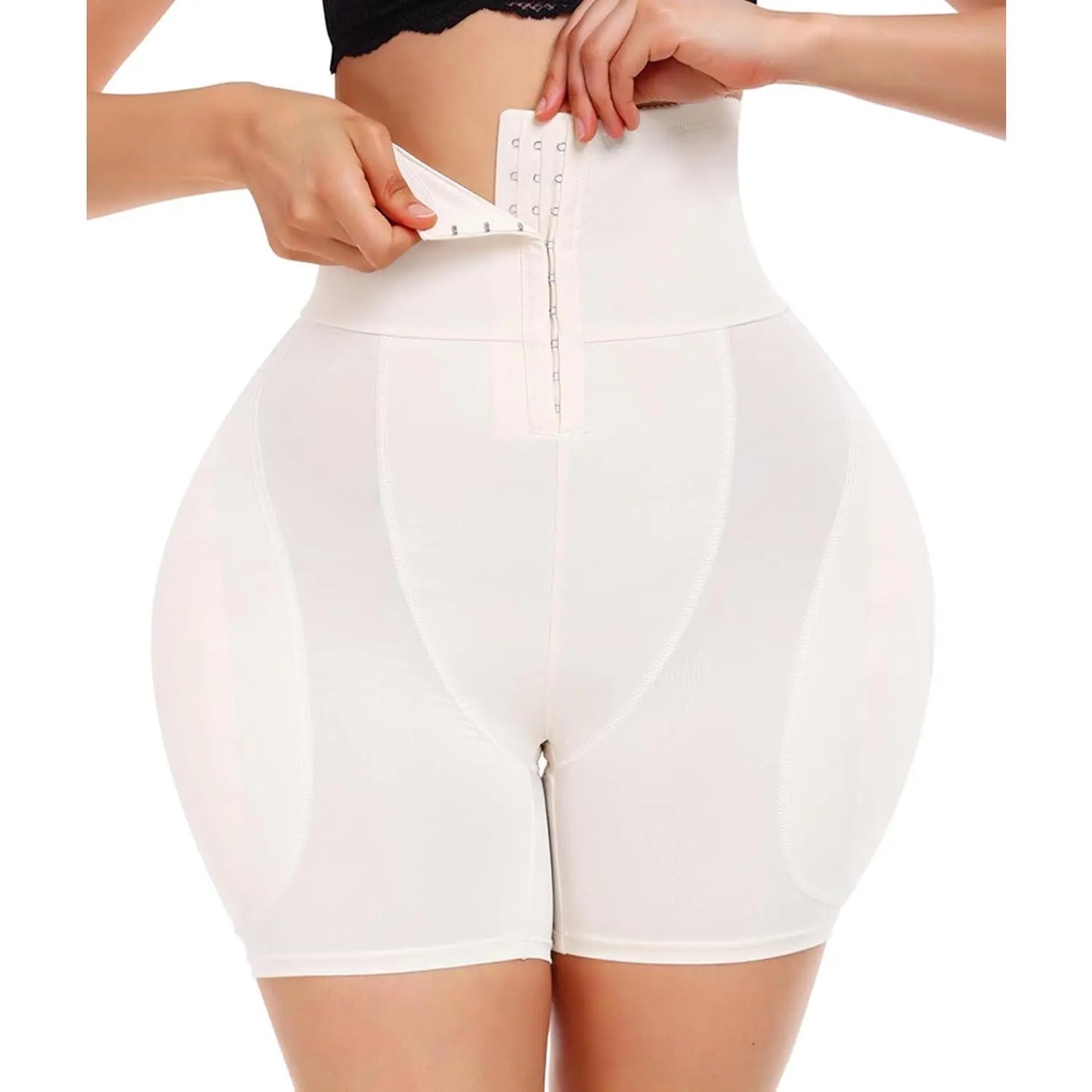 Hip Pads for Women Shapewear Butt Lifter Shaper with Butt Pads Hip Padded Shapewear Shorts Panties Sexy Womenswear Seamless Compression Lingerie Basic High Waisted Beige